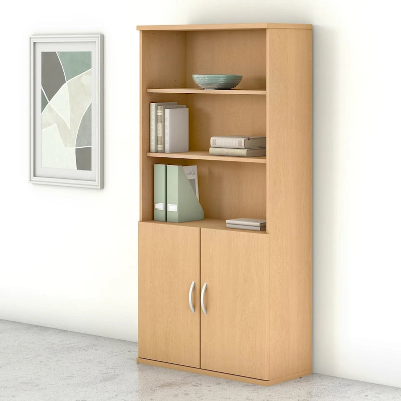 5-Shelf Bookcase with Doors