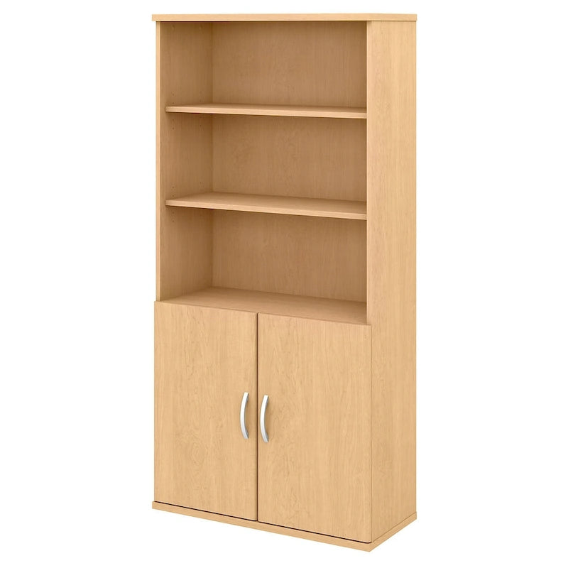5-Shelf Bookcase with Doors