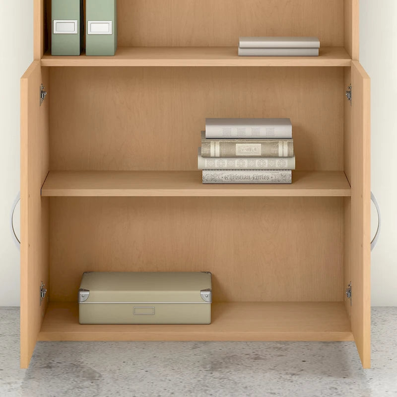 5-Shelf Bookcase with Doors