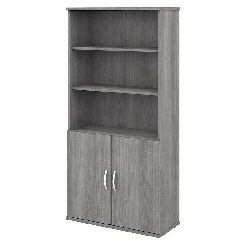 Bücherregal mit 5 Fächern und Türen