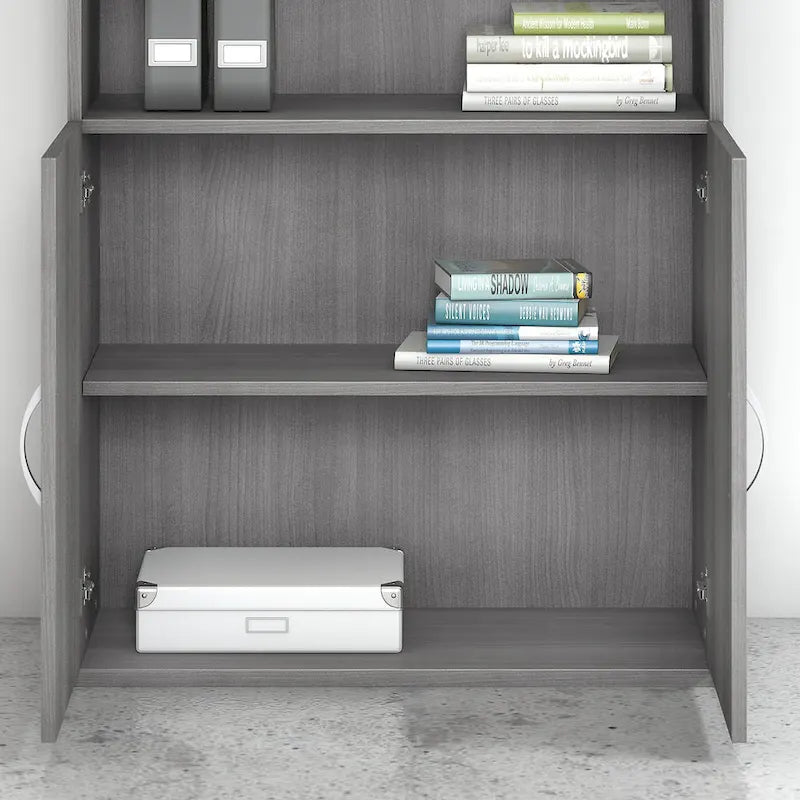 Bücherregal mit 5 Fächern und Türen