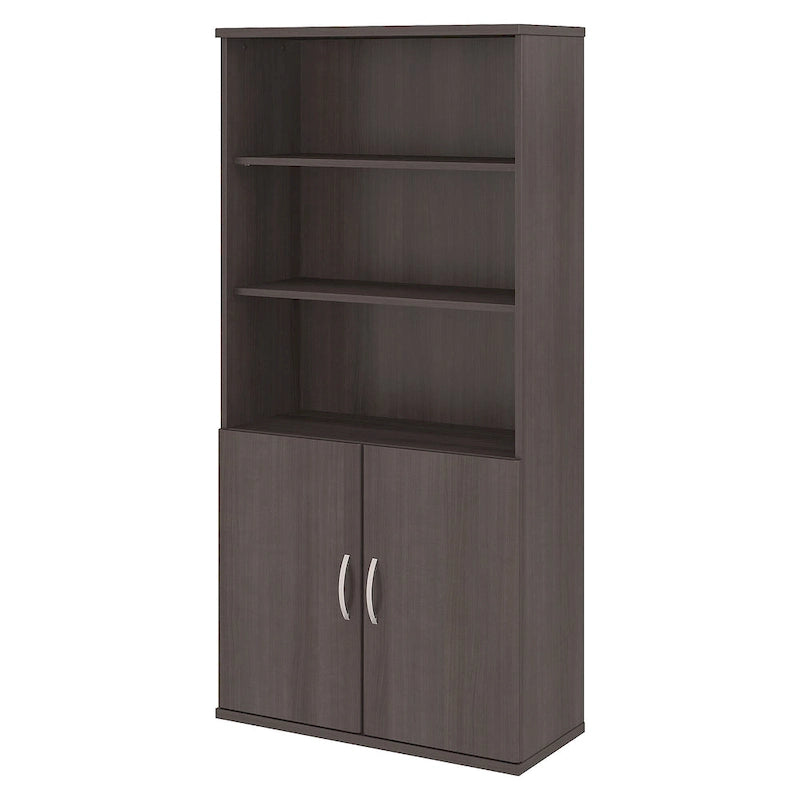 Bücherregal mit 5 Fächern und Türen