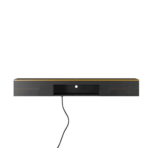 69" Floating Wall-Mounted TV Stand with 16 Color LEDs