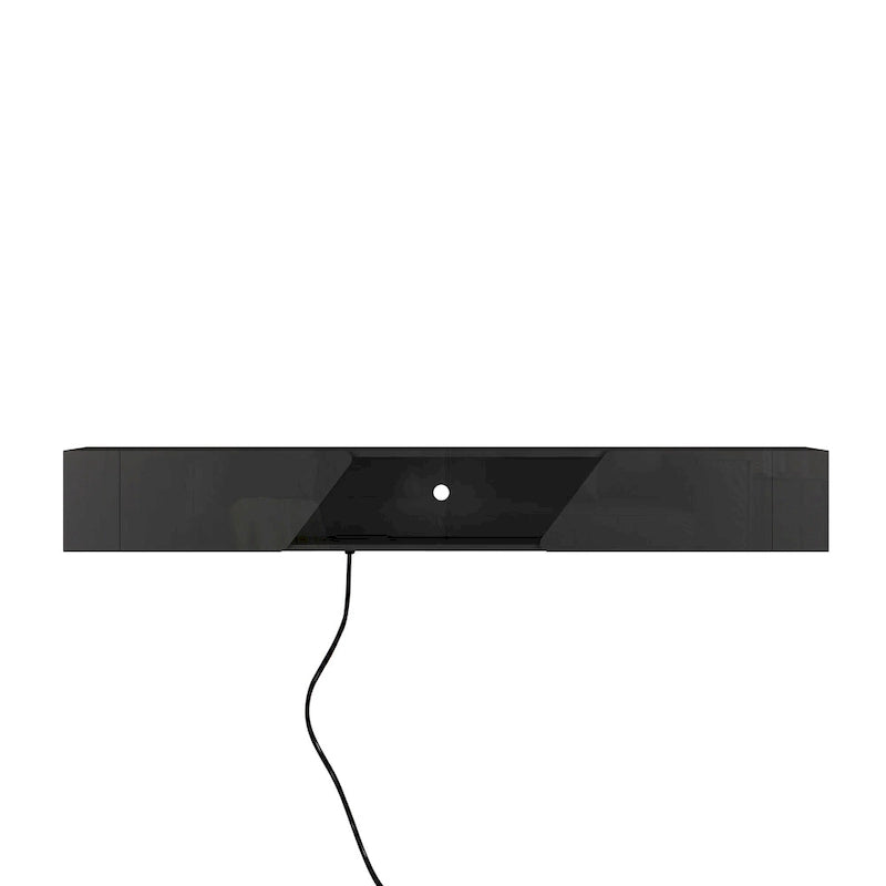 69" Floating Wall-Mounted TV Stand with 16 Color LEDs