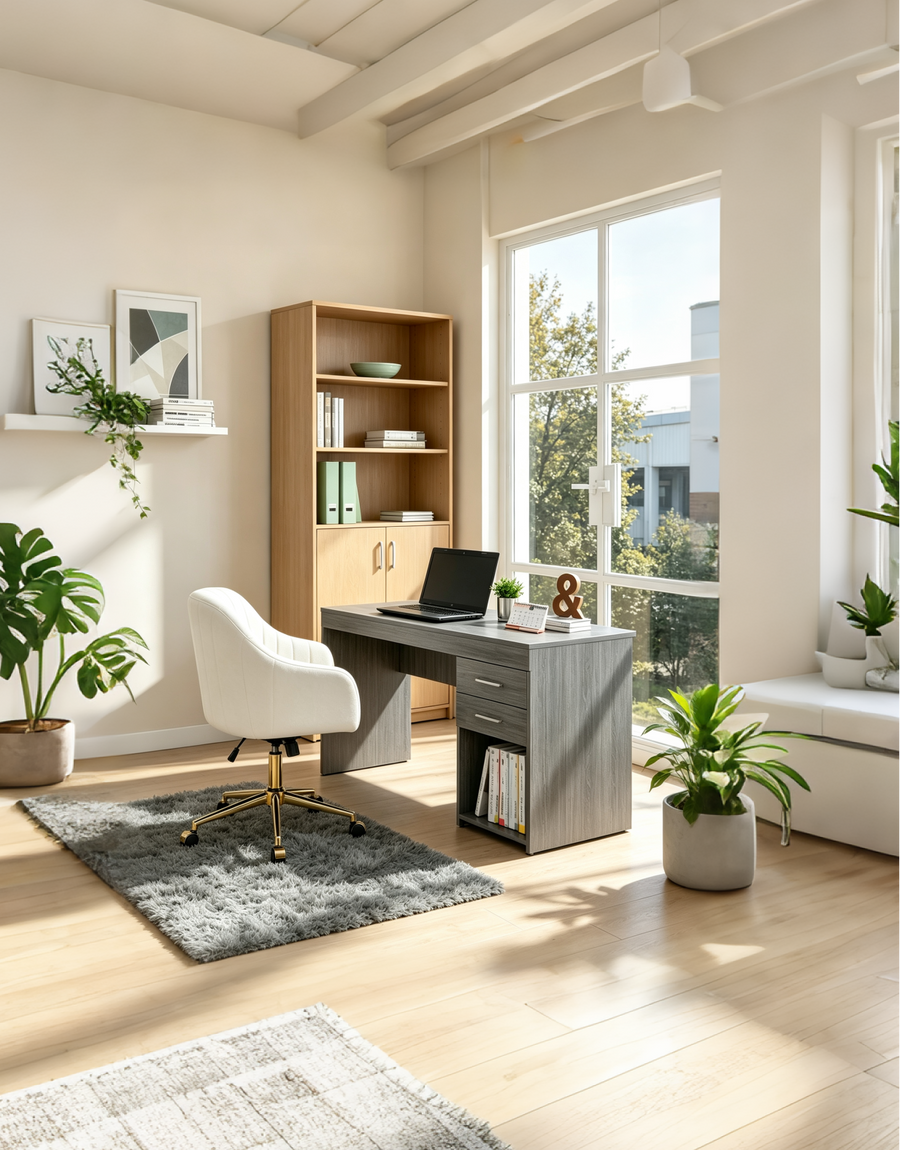 A focused workspace, uncluttered