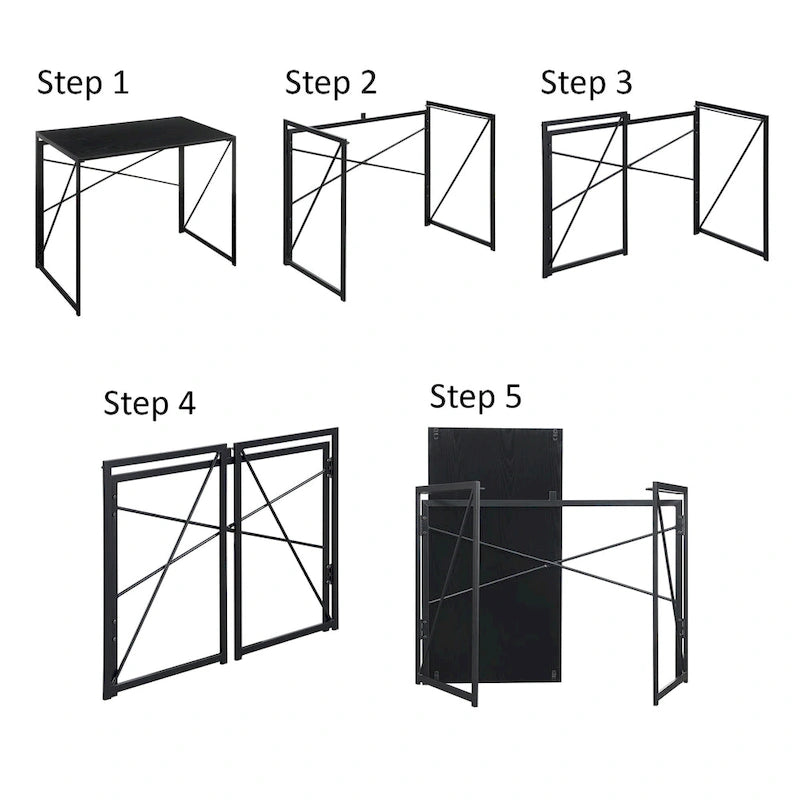 Folding Desk with Spacious Desktop