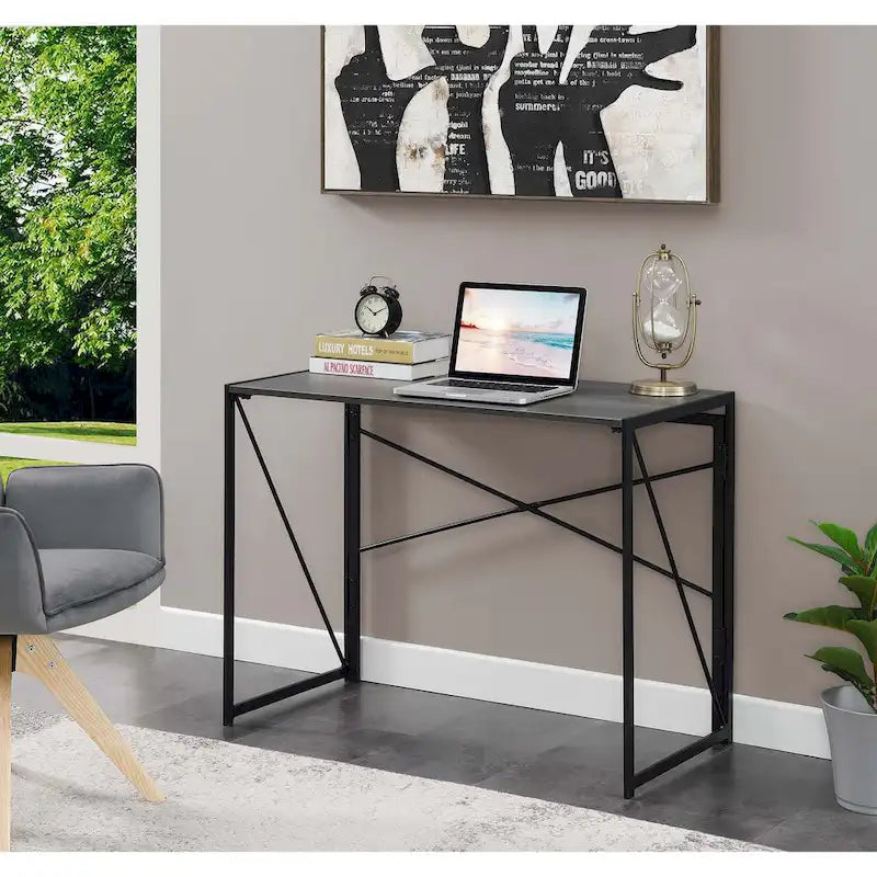 Folding Desk with Spacious Desktop