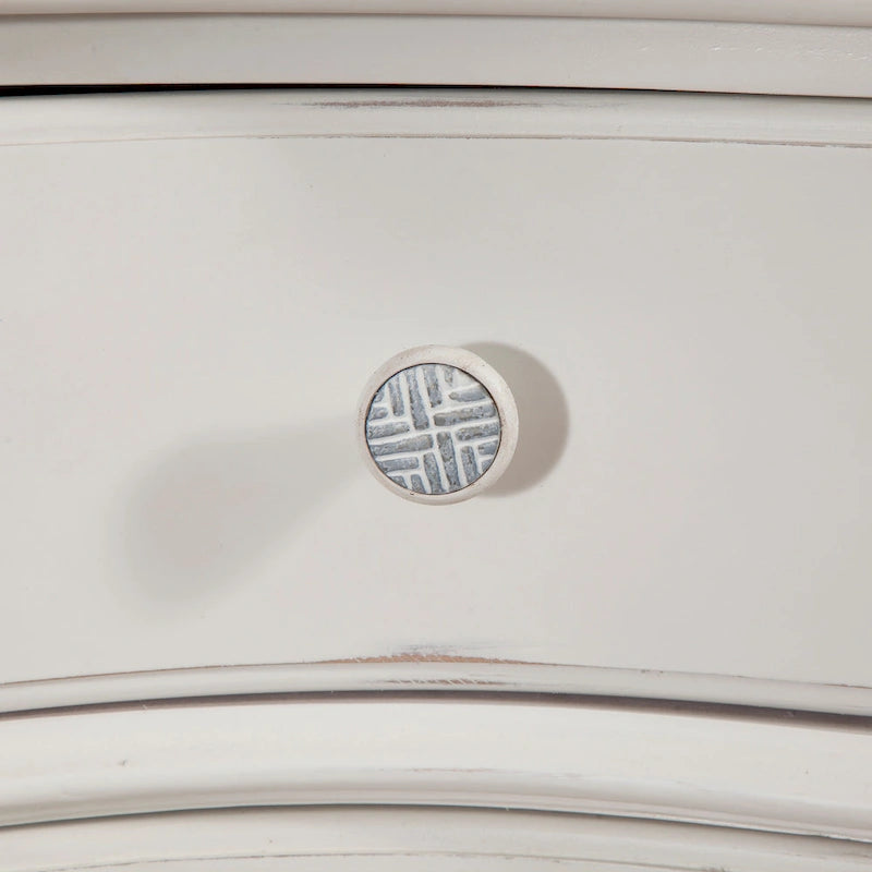 3-Drawer Nightstand with Felt Lining and Bun Feet