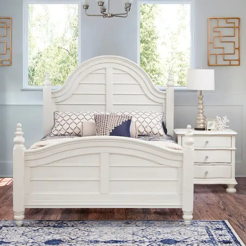 3-Drawer Nightstand with Felt Lining and Bun Feet