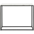 Grey & Marble Console Table with Black Parson's Frame