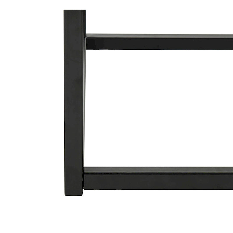 Grey & Marble Console Table with Black Parson's Frame