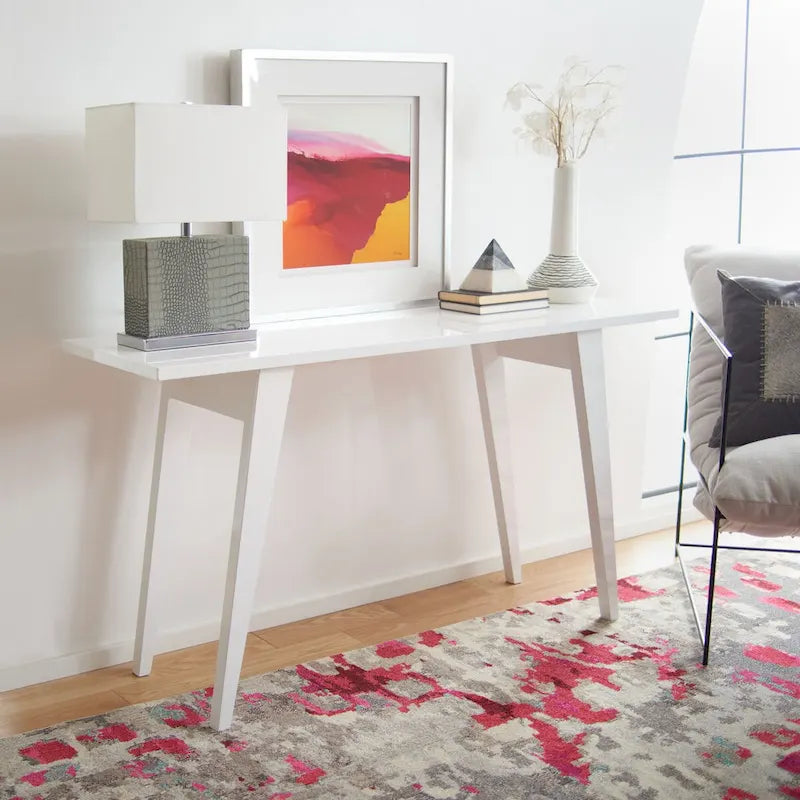 Oak Console Table, Modern Refectory Style