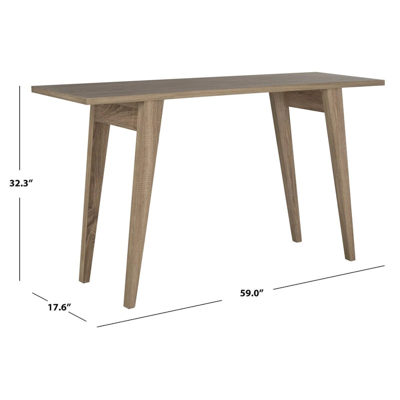 Eiken console tafel in moderne refterstijl