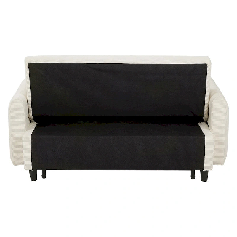 Convertible Pull-out Sofa Bed with USB Ports and Adjustable Backrest
