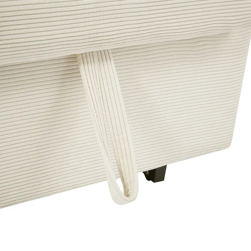 Convertible Pull-out Sofa Bed with USB Ports and Adjustable Backrest