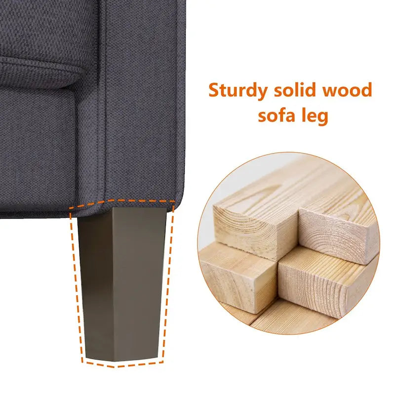 Modern Living Room Sofa with Hidden Storage