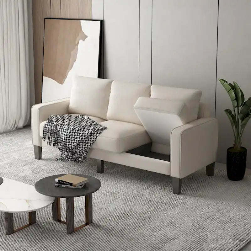 Modern Living Room Sofa with Hidden Storage