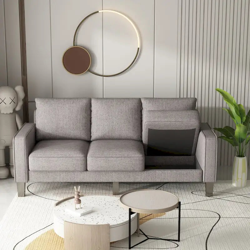 Canapé moderne de salon avec rangement dissimulé