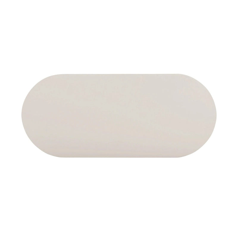 Cream Oval Coffee Table