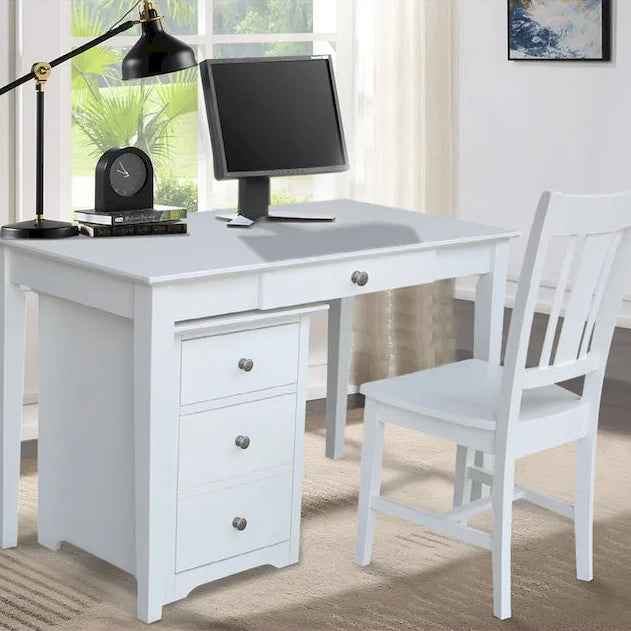 Two Drawer File Cabinet with Desk And Chair