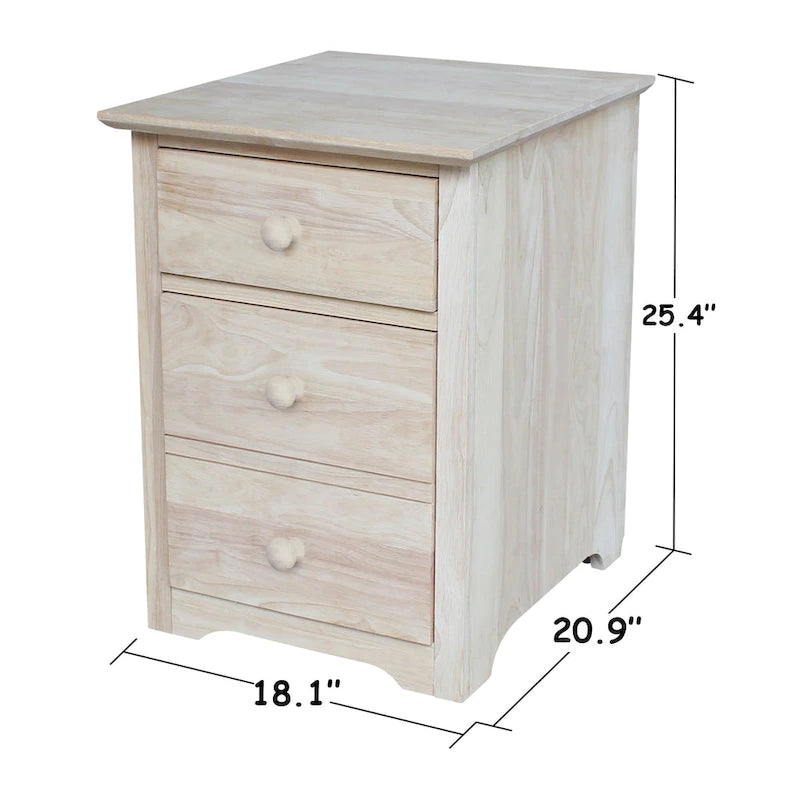 Aktenschrank mit zwei Schubladen sowie Schreibtisch und Stuhl