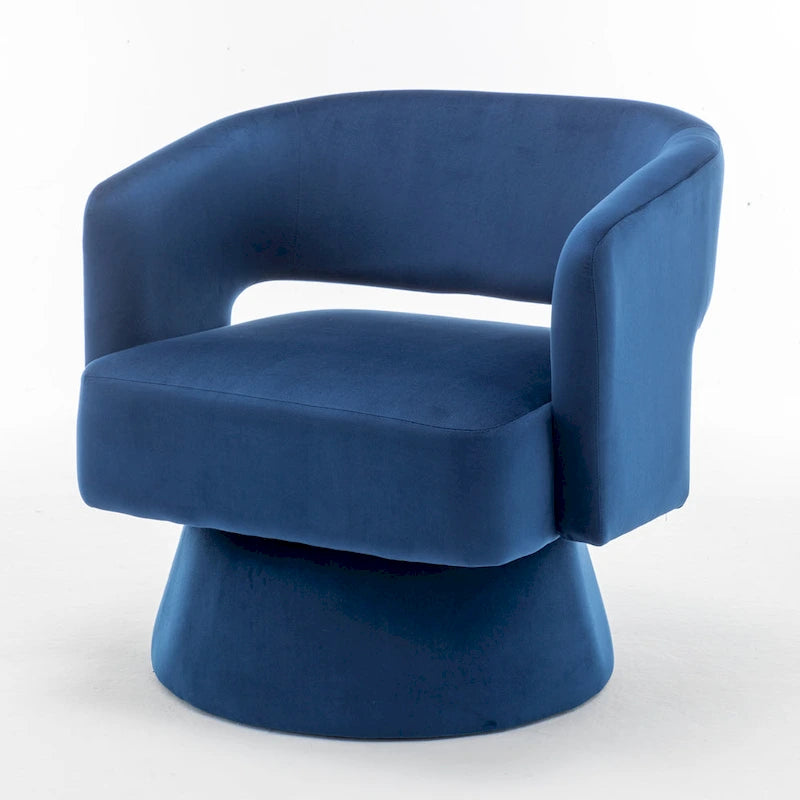 Drehbarer Samt-Sessel