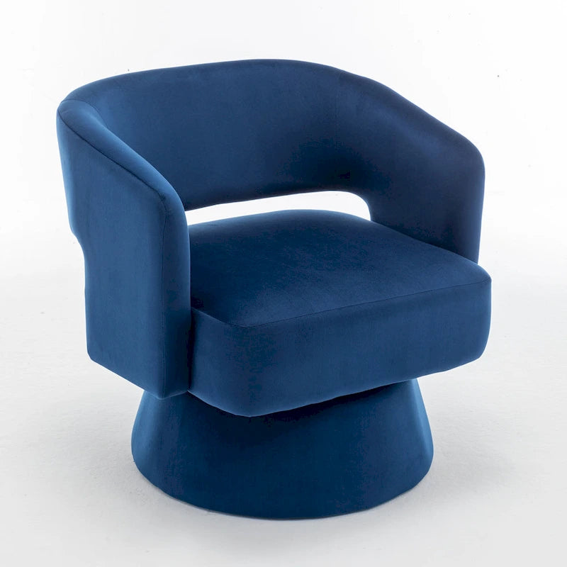 Drehbarer Samt-Sessel