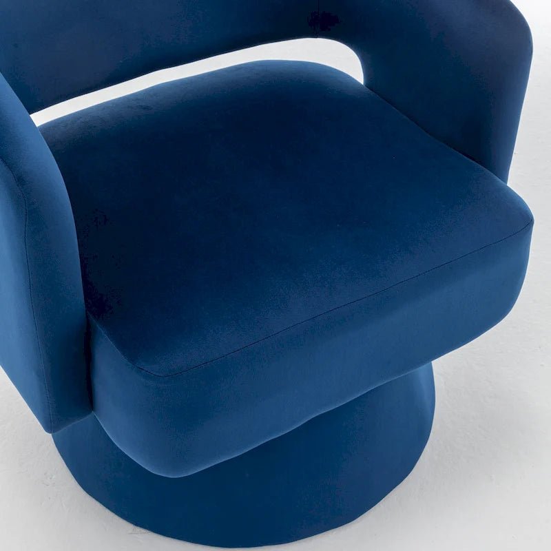 Drehbarer Samt-Sessel