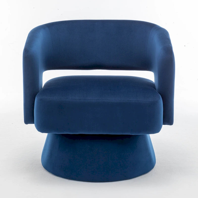 Drehbarer Samt-Sessel