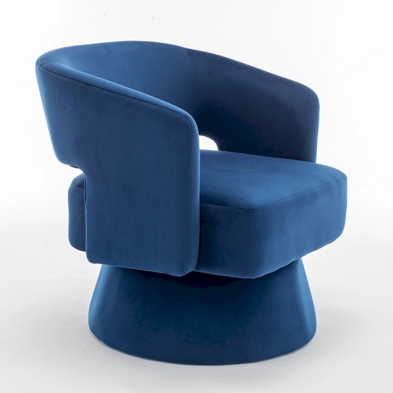 Drehbarer Samt-Sessel