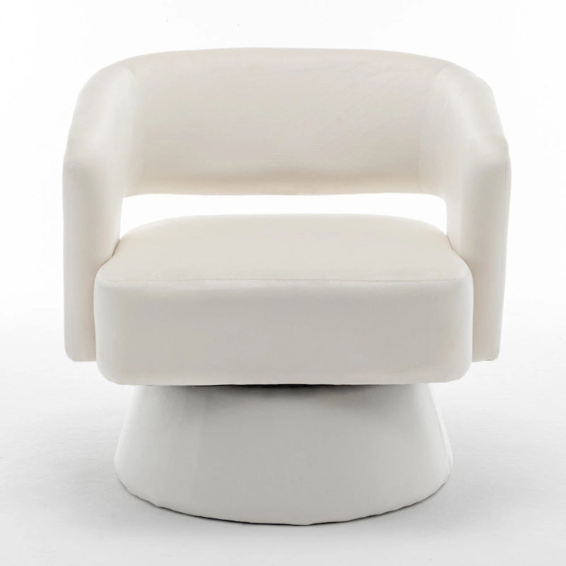 Drehbarer Samt-Sessel