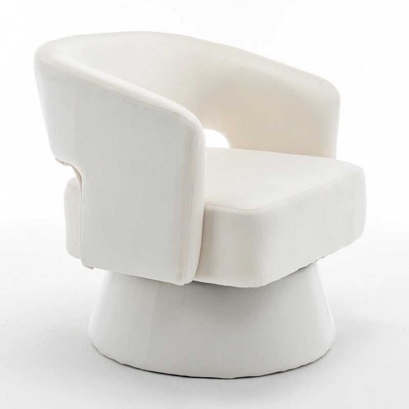 Drehbarer Samt-Sessel