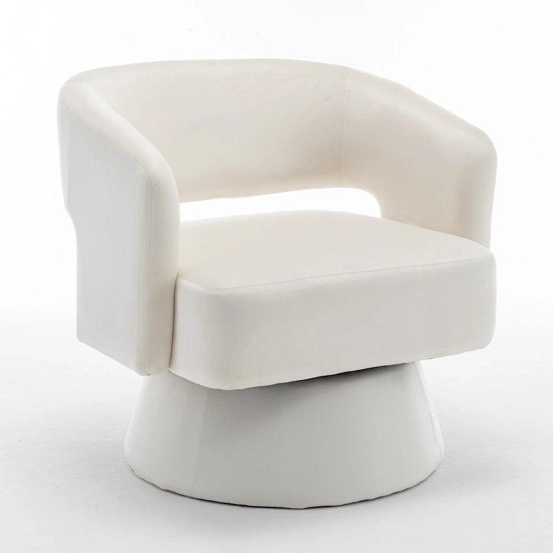 Drehbarer Samt-Sessel