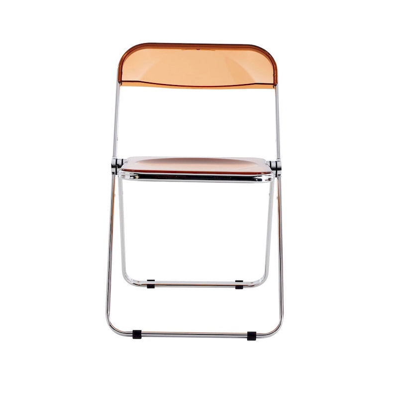 Clear Transparent PC Folding Chair, Yellow