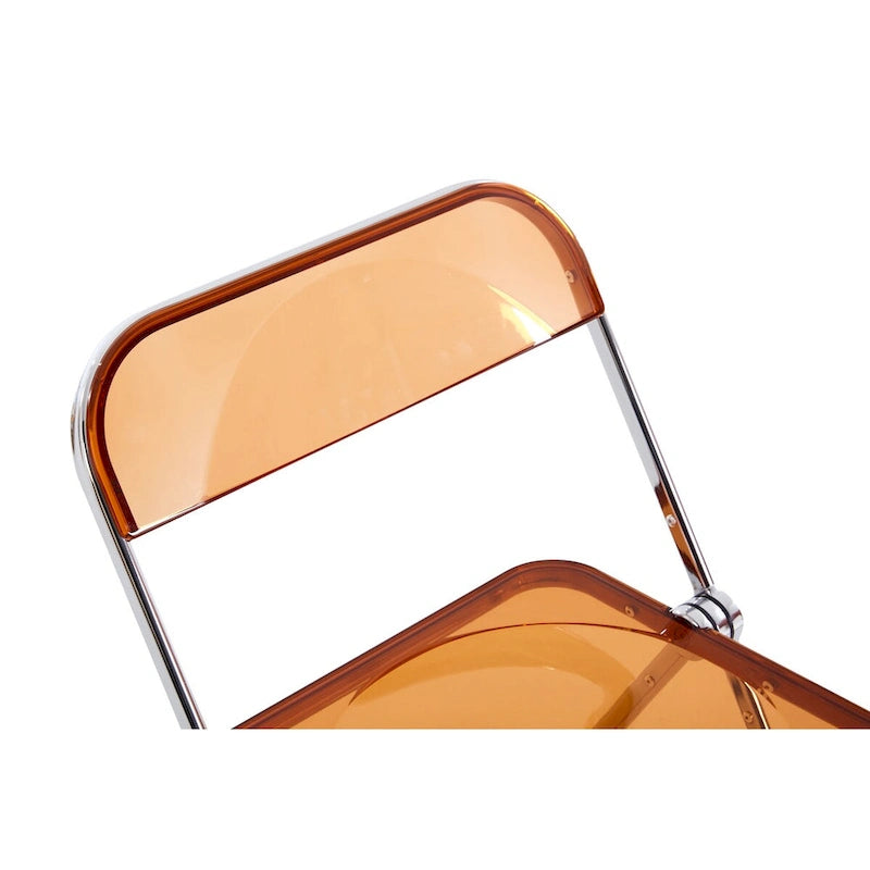 Clear Transparent PC Folding Chair, Yellow
