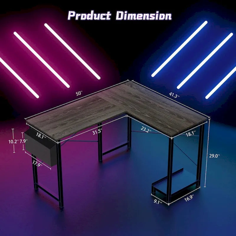L Shaped Gaming Desk