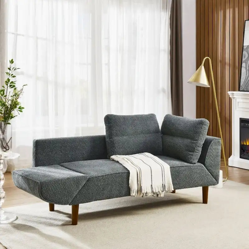 Verwandlungsfähiges Schlafsofa mit Futon- und Zweisitzerfunktion
