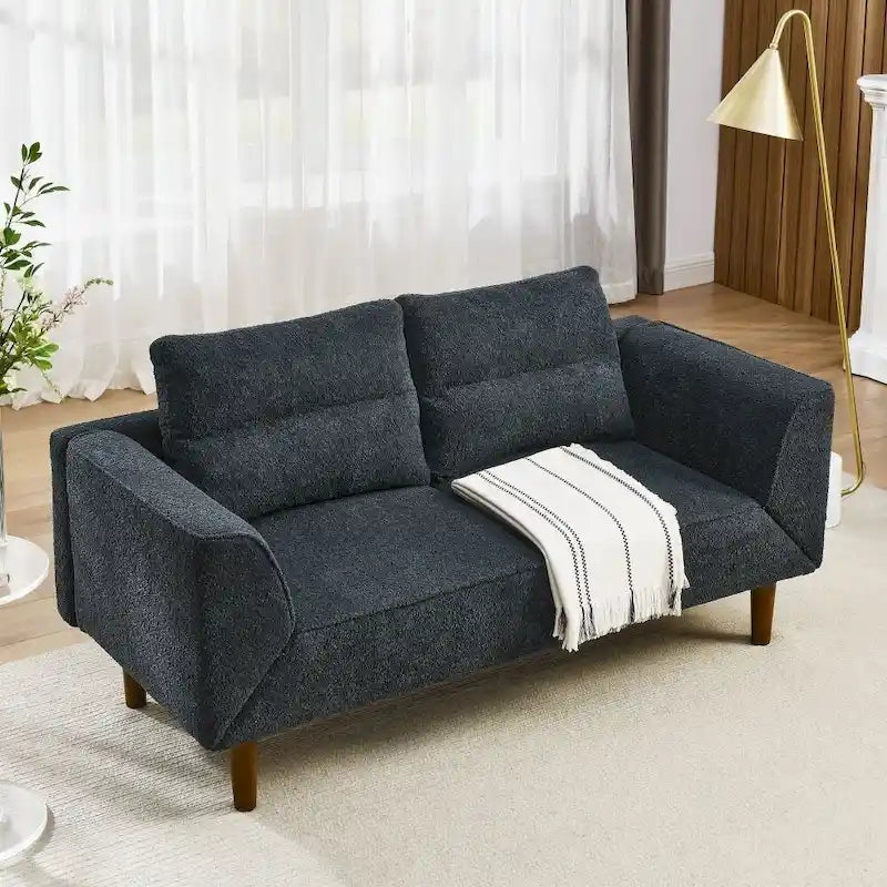 Verwandlungsfähiges Schlafsofa mit Futon- und Zweisitzerfunktion