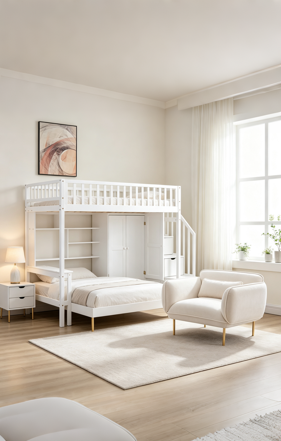 A calm bedroom, made simple